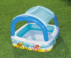 Bestway 140cm Inflatable Canopy Play/Swimming Pool Outdoor/Water Kids Fun 2y+