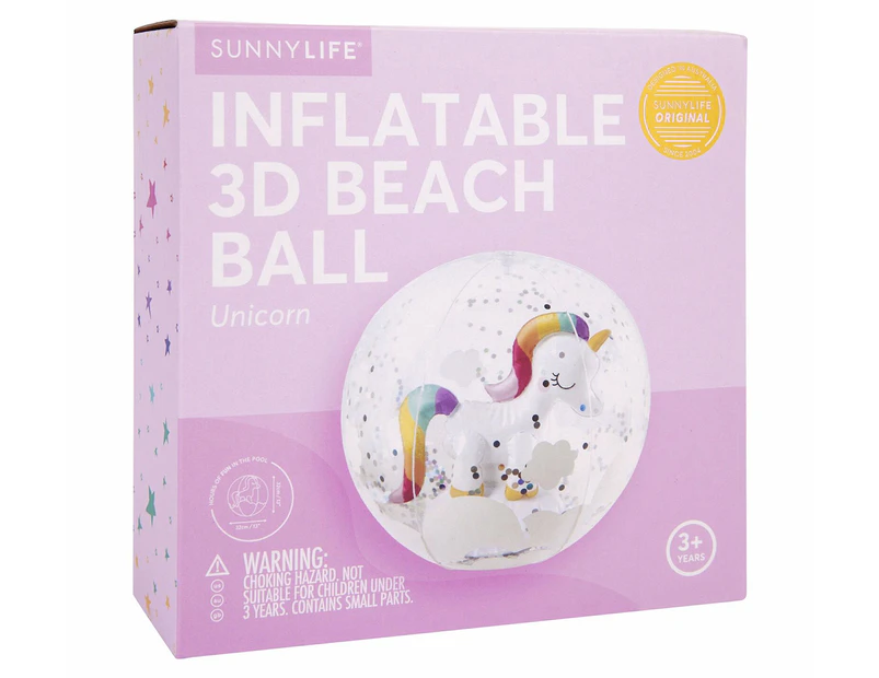 Sunnylife Unicorn 3D Inflatable Beach Ball