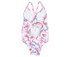 Escargot Baby Girls' Flamingo One-Piece Swimsuit - Multi