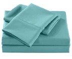 Royal Comfort Bamboo Cooling King Bed Sheet Set - Aqua