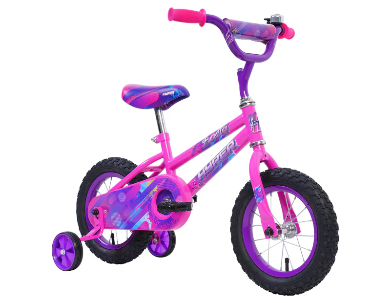 Hyper Extension Kids' 30cm Buttercup BMX Bike - Pink/Purple/Multi
