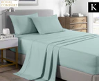 Royal Comfort Bamboo Cooling King Bed Sheet Set - Frost