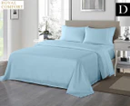 Royal Comfort 1200TC Ultra Soft Double Bed Sheet Set - Sky Blue