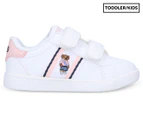 Polo Ralph Lauren Toddler Oaklynn Bear EZ Sneakers - White/Pink/Navy