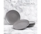 Set of 6 Cooper & Co. 21cm Annisa Side Plates - Grey