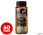 GO Healthy Kids Go Vitamin C 260mg Blackcurrant 60 Chewable Bear Tabs