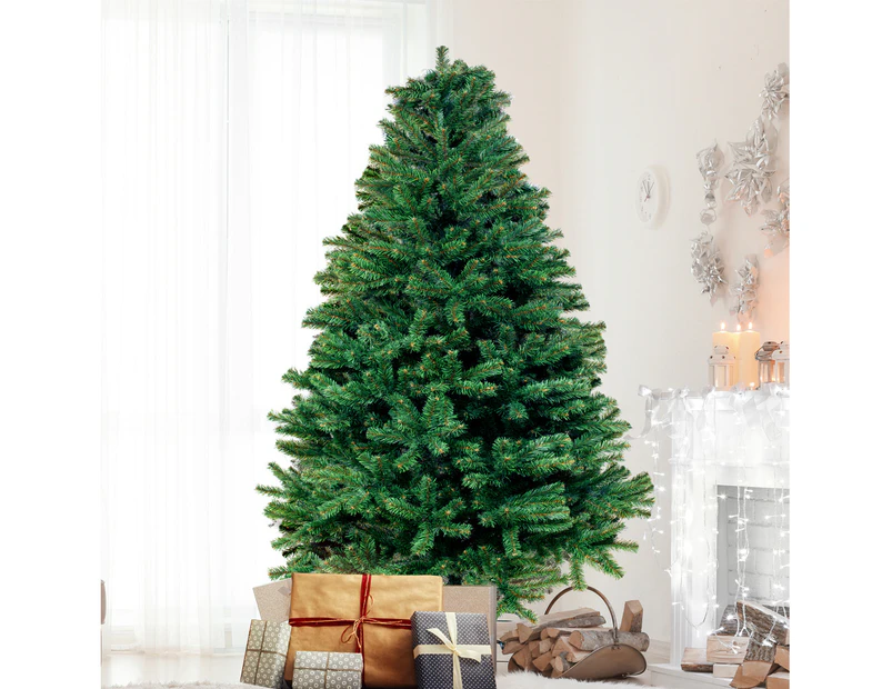SANTACO Christmas Tree 2.4M 8Ft Xmas Home Decoration Fillable Green Garden Decor
