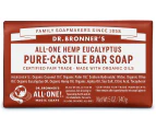 Dr Bronner's Pure-Castile Bar Soap All-In-One Hemp Eucalyptus 140g