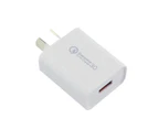 18W QC3.0 Qualcomm Quick Charger for fast iPhone, iPad & Android Charging