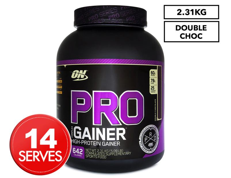 Optimum Nutrition PRO Gainer High Protein Powder Double Chocolate 5lb