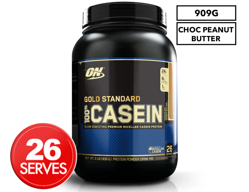 Optimum Nutrition Gold Standard 100% Casein Protein Chocolate Peanut Butter 2lb