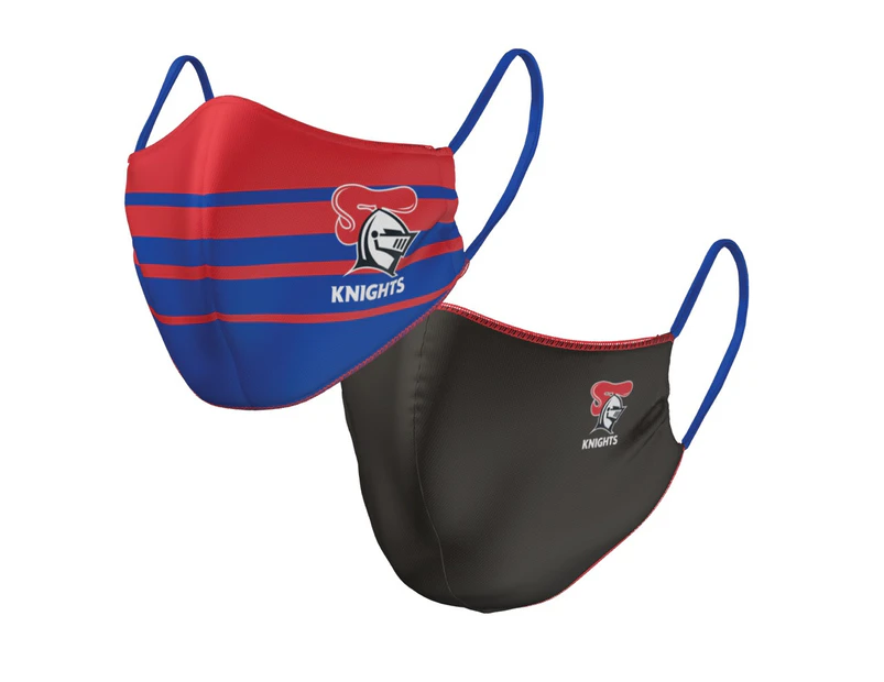 Newcastle Knights NRL Kids Reversible Washable Face Mask