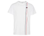 Tommy Hilfiger Sport Men's Vertical Stripe Tee / T-Shirt / Tshirt - White