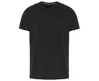 Tommy Hilfiger Men's Flag Crew Neck Tee / T-Shirt / Tshirt - Black