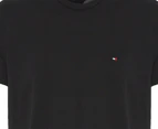 Tommy Hilfiger Men's Flag Crew Neck Tee / T-Shirt / Tshirt - Black