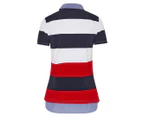 Tommy Hilfiger Women's Djokovic 2fer Polo Shirt - Navy/White/Red