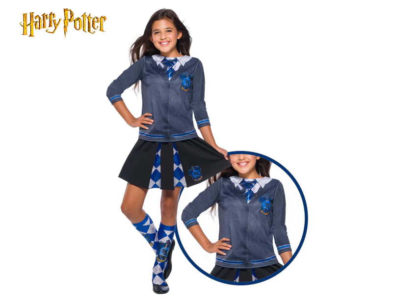 Harry Potter Kids' Ravenclaw Costume Top - Blue/Navy/White