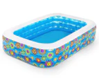 Bestway 229x152cm Happy Flora Inflatable Family Pool - 702L