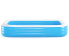 Bestway 305x183cm Blue Rectangular Family Pool - 1161L