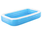 Bestway 305x183cm Blue Rectangular Family Pool - 1161L