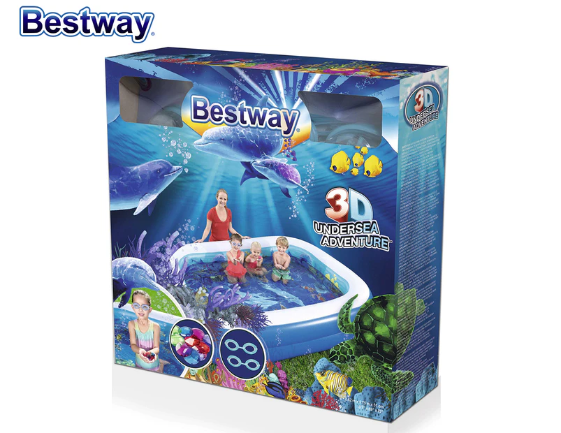 Bestway 262x175cm 3D Undersea Play Adventure Pool - 778L