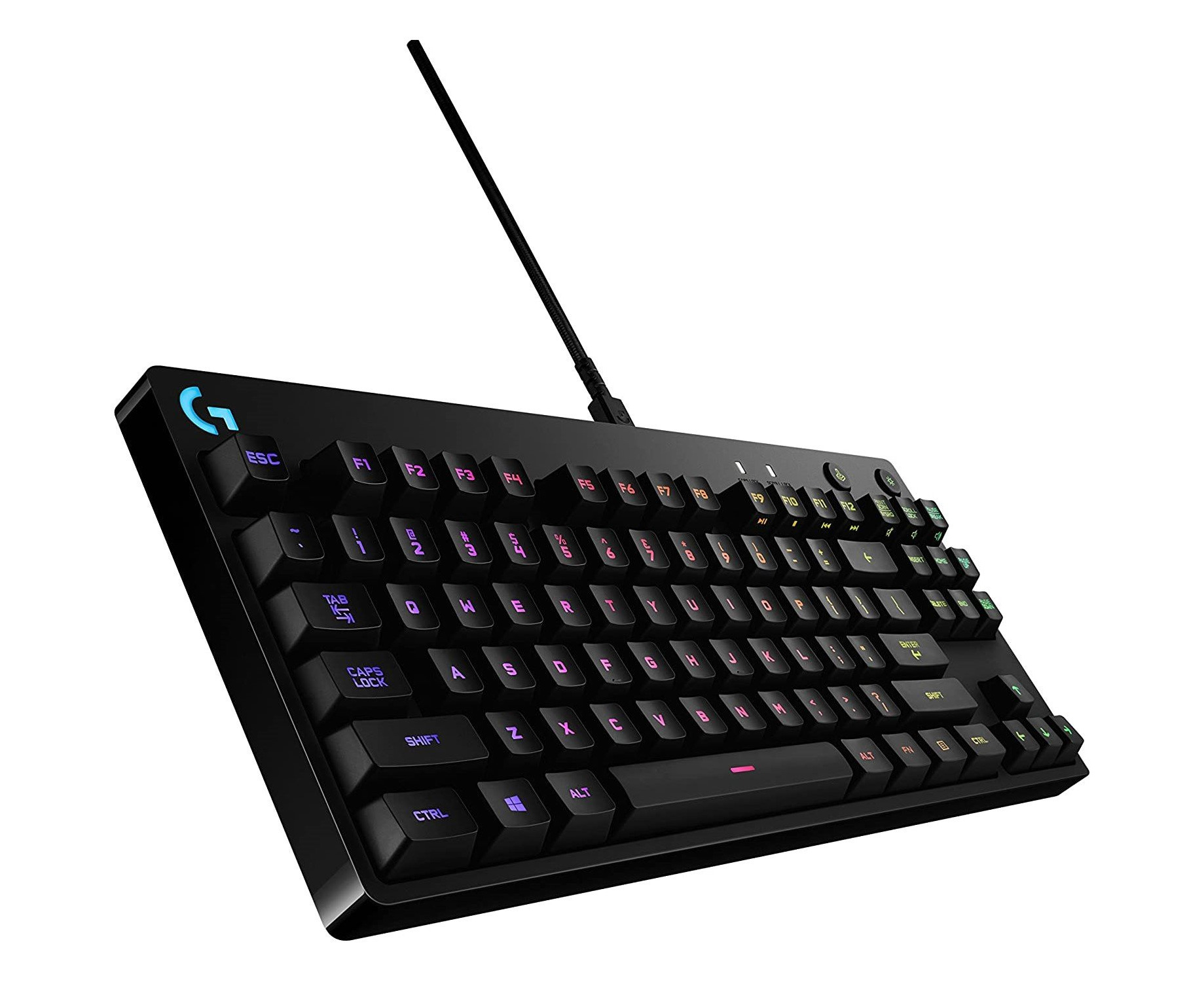 Logitech G Pro X TKL Wired GX Blue Clicky Switch Mechanical RGB Gaming ...