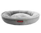 Paws & Claws 60x14cm Moscow Round Pet Bed - Silver