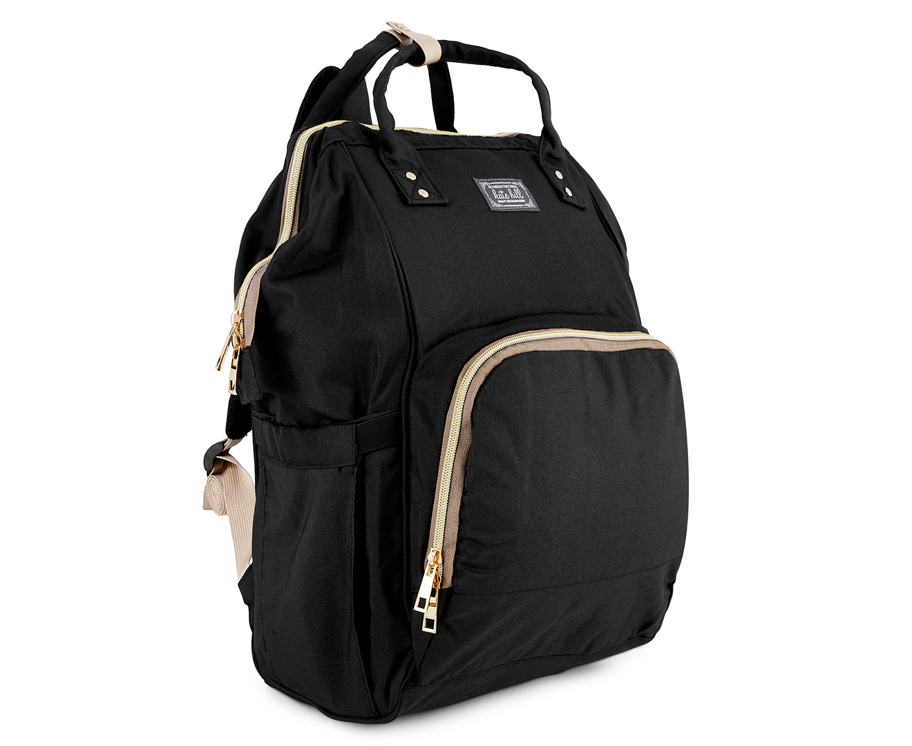 Kate Hill Baby Maternity Nappy Bag Backpack - Black | Catch.com.au