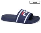 Fila Kids' Slides - Navy 1