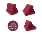 Tablet Pillow iPad Stands For Book Reader Holder Rest Laps Reading Cushion-Red