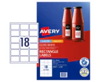 Avery 62x42mm Glossy Rectangle Printable Blank Labels 180-Pack