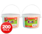 2 x Dats Coloured Chalk 100-Pack - Assorted