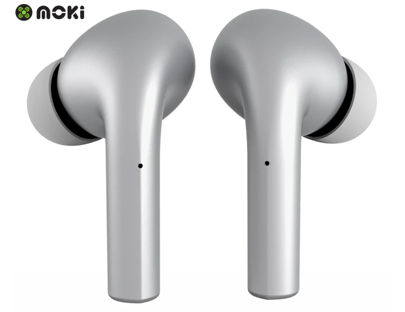 Moki MokiPods True Wireless Earbuds - Silver
