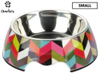 Charlie's Small Stainless Steel Pet Bowl - Stripe