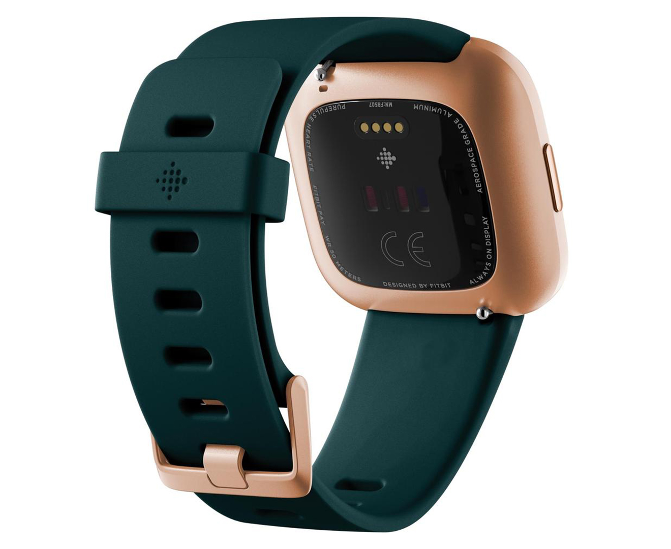 Fitbit Versa 2 Smart Fitness Watch - Emerald/Copper Rose | Catch.co.nz