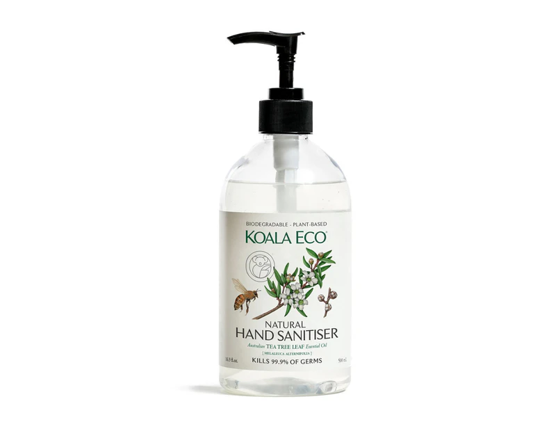 Koala Eco Natural Hand Sanitiser - Australian Tea Tree Leaf Essential Oil 500 ml