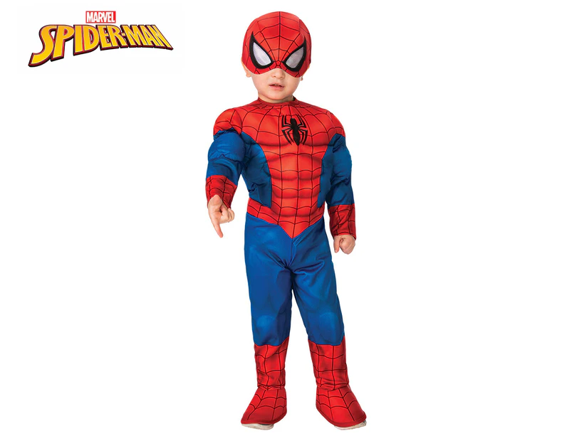 Marvel Toddler Boys' Spider-Man Deluxe Costume - Red/Blue