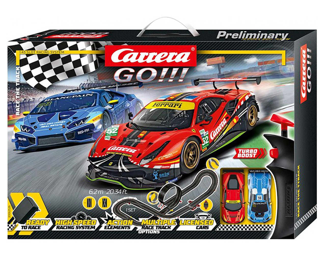 Carrera Race The Track Slot Car Set 
