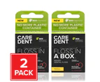 Caredent Floss In A Box Nylon Floss 100m Twin Pack