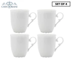 Set of 4 Casa Domani 350mL Casual Florence Mugs - White