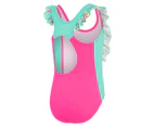 Speedo Toddler Girls' Frilly One-Piece Swimsuit - Flamingo Island