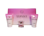 Versace Bright Crystal Coffret (Miniature): 3pcs