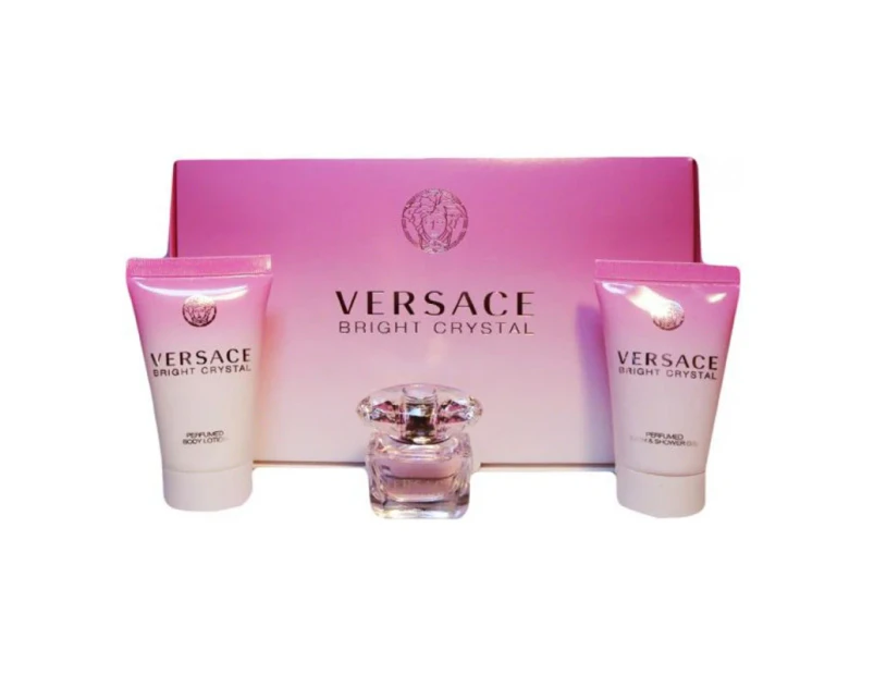 Versace Bright Crystal Coffret (Miniature): 3pcs