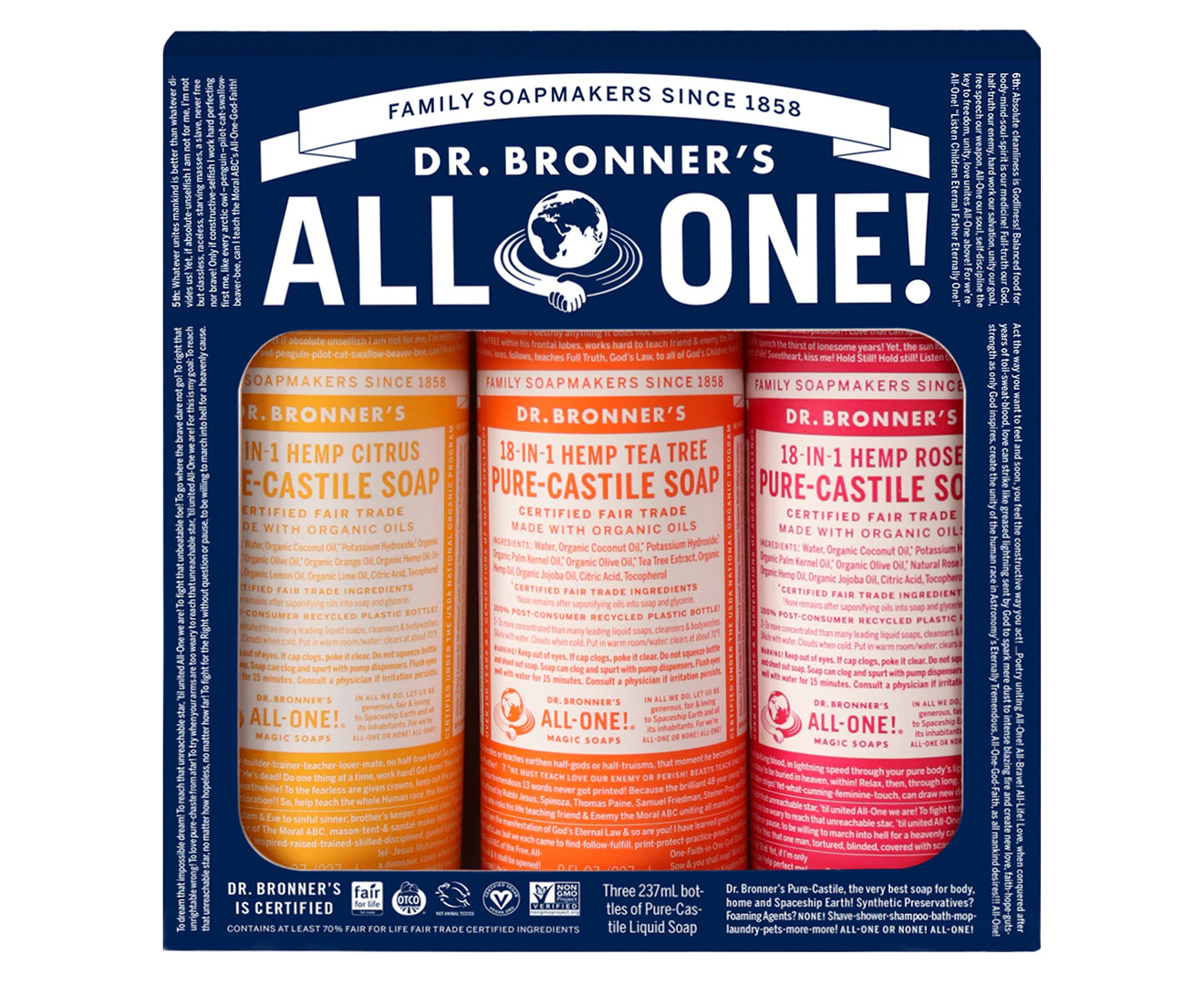 Dr Bronner's 3-Piece Summer Lovin' Pack