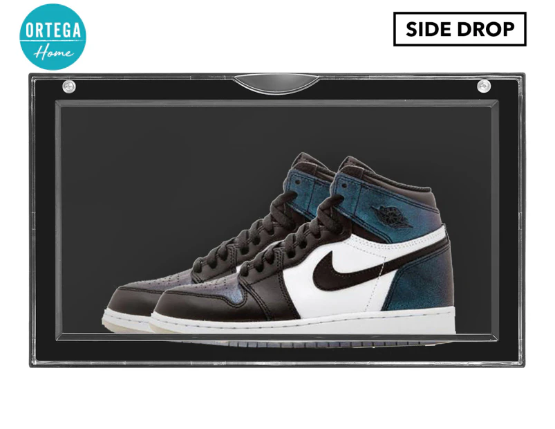 Ortega Home Shoe/Sneaker Display Box Side Open - Black