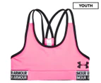 Under Armour Youth Girls' HeatGear Sports Bra - Pink