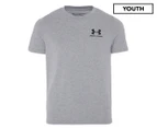 Under Armour Youth Boys' UA Charged Cotton Tee / T-Shirt / Tshirt - Grey