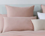 Gioia Casa Vintage Washed Cotton Quilt Cover Set - Dusty Pink
