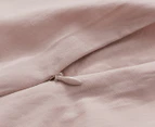 Gioia Casa Vintage Washed Cotton Quilt Cover Set - Dusty Pink