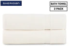 Sheridan Eden Organic Cotton King Bath Towel 2-Pack - Ivory